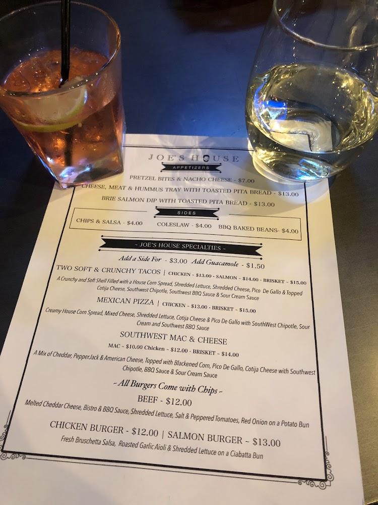 Joe's House Menu image 4