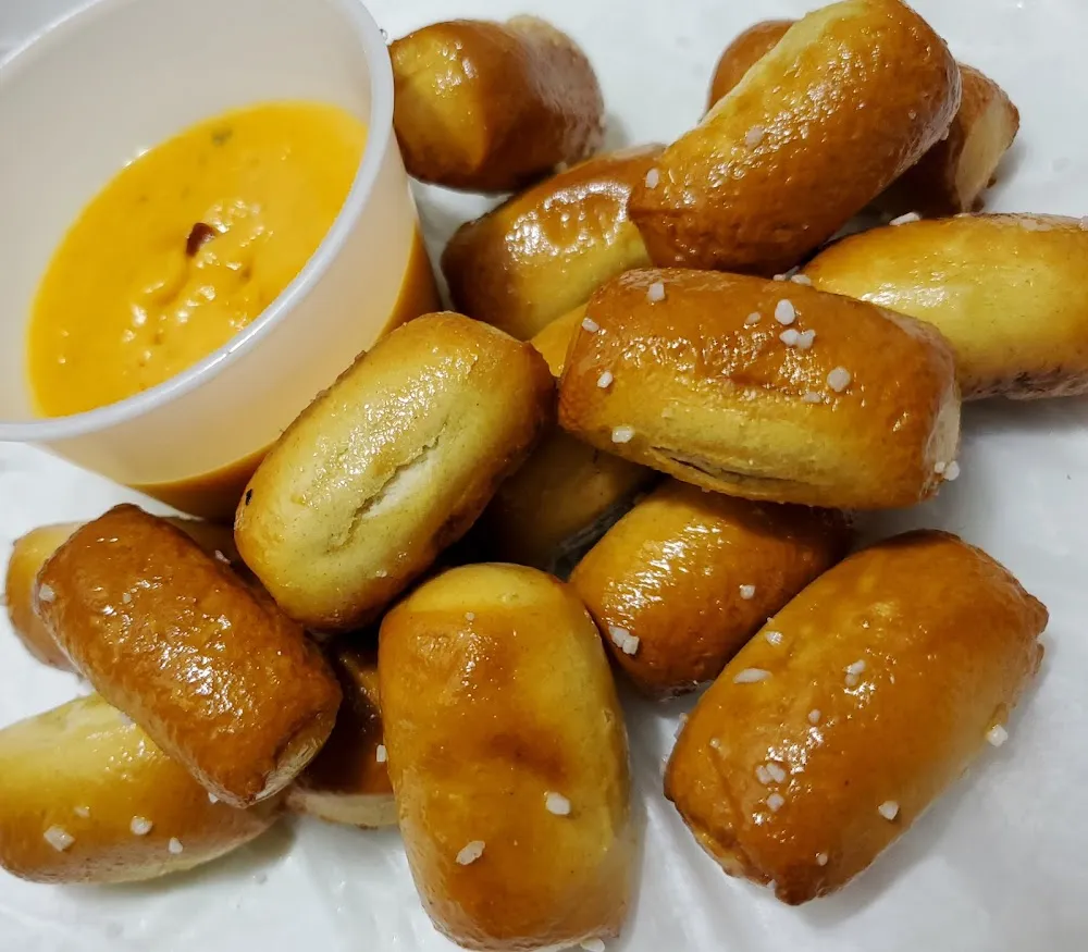 Pretzel Bites with Nacho Cheese